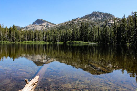 The Crystal Clear Waters of Lake Tahoe, USA